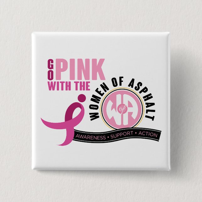 "Go with the Pink" Pin Button (Front)