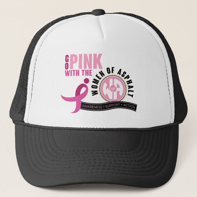 "Go with the Pink" Trucker Hat (Front)