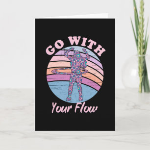 Go with your Flow Hula Hoop Greeting Card