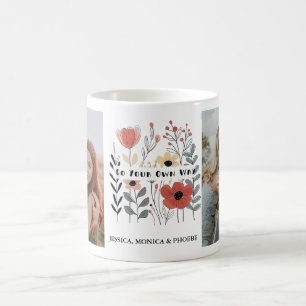 "Go Your Own Way" Wildflower Photo Mug