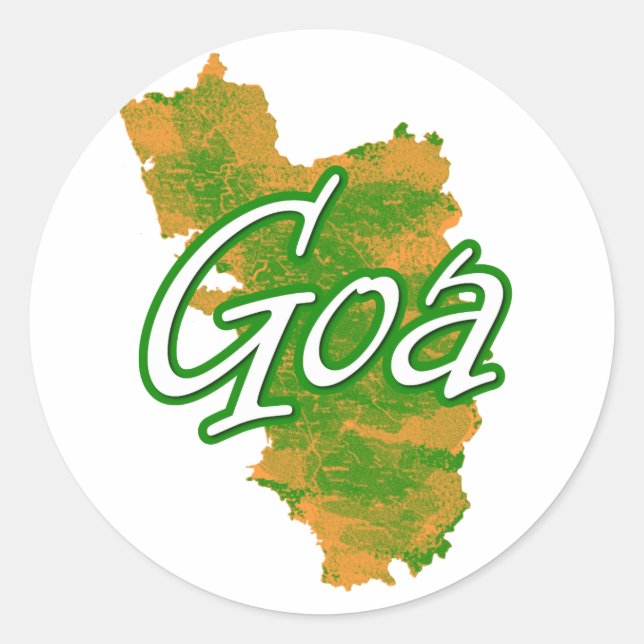 Goa Classic Round Sticker (Front)