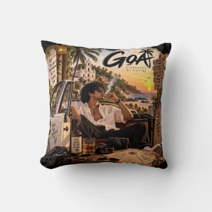Goa • Different By Nature • Not Just a Destination Throw Pillow