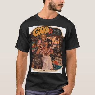 Goa — Girl on the Bar, Coastal Nightlife Vibes 🍻 T-Shirt