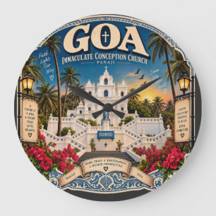 Goa Immaculate Conception Church Panaji – Vintage Large Clock