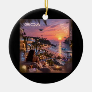 Goa • Timeless Beauty Futuristic Tomorrow • Same S Ceramic Ornament