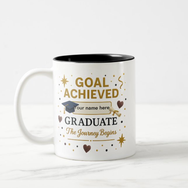 Goal Achieved Graduate Mug (Left)