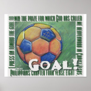 Goal! Affiche de football