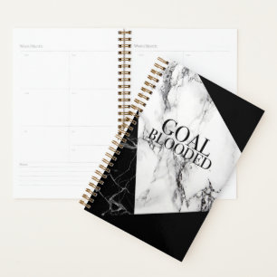 Goal Blooded ™ Daily Planner Marble