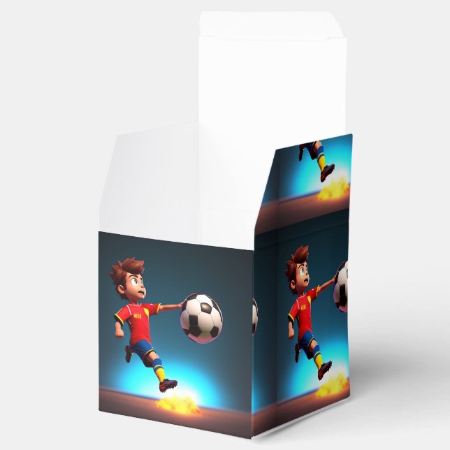 "Goal Bound: The Animated Boy's Perfect Kick" Favor Box (Opened)