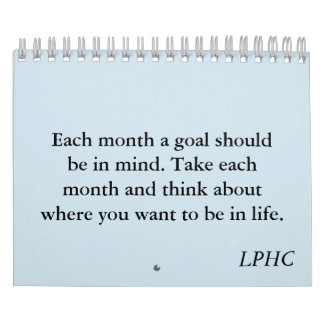 Goal Calendar