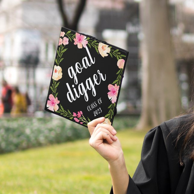 Goal Digger | Custom Class Year Graduation Cap Topper (Creator Uploaded)