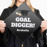 Goal Digger | Mortarboard and Diploma Graduate