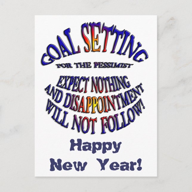 Goal: Expect Nothing Holiday Postcard (Front)