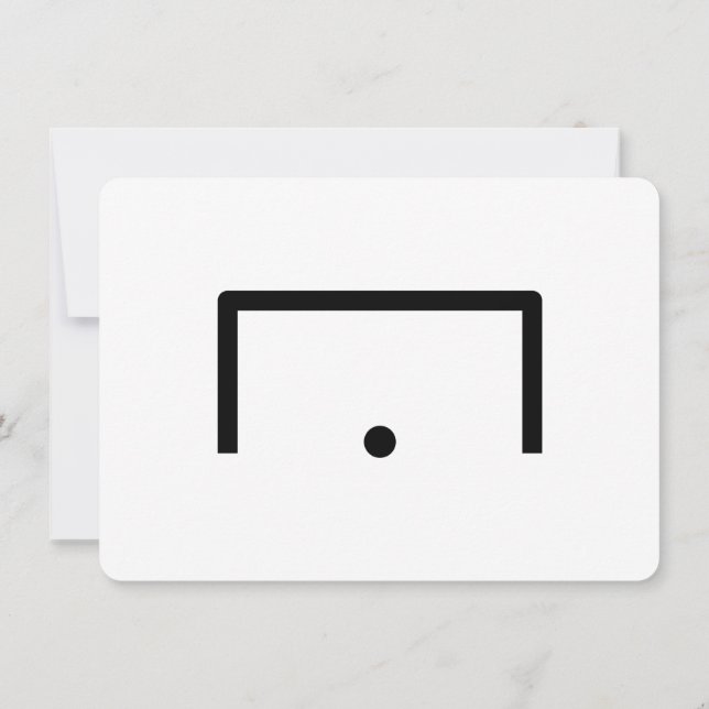 Goal Flat Note Card (Back)