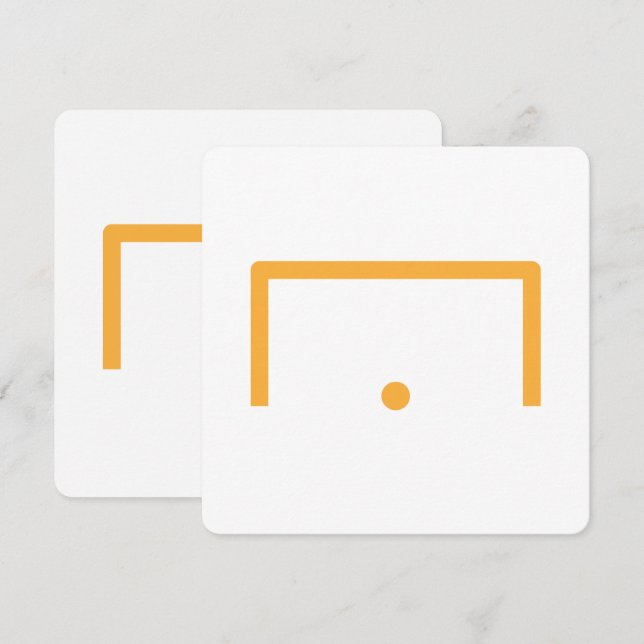 Goal Flat Note Card (Front/Back)