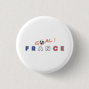 GOAL France 1 Inch Round Button