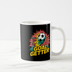 Goal Getter Soccer Attack Shot Energy Comic Style Coffee Mug