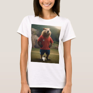 "Goal Getter: The Soccer Star Capybara" T-Shirt