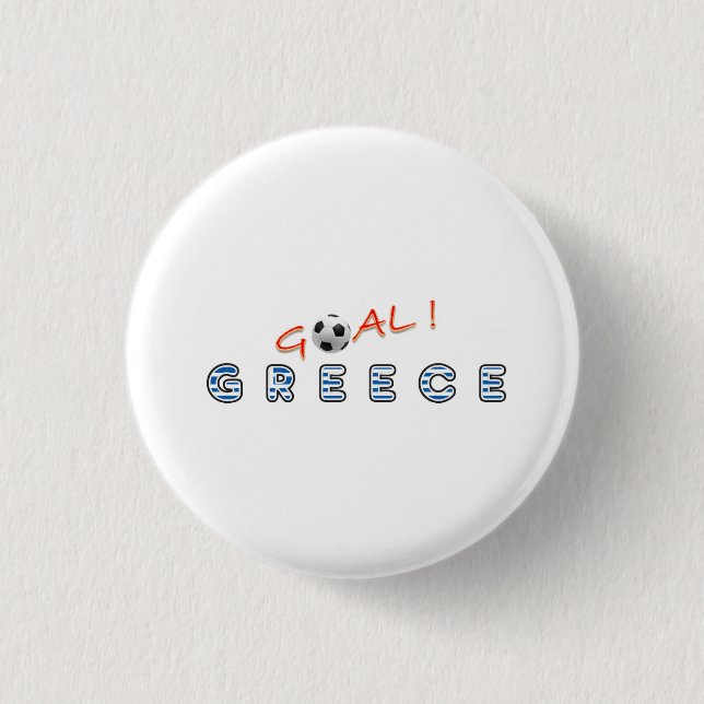 GOAL Greece 1 Inch Round Button (Front)