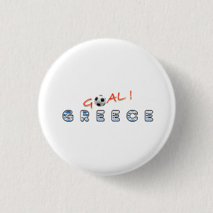 GOAL Greece 1 Inch Round Button