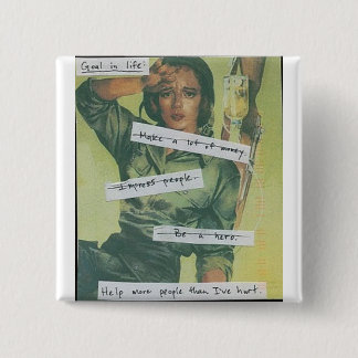 Goal in Life 2 Inch Square Button