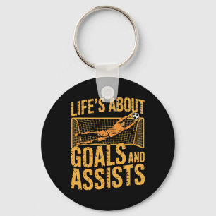 Goal Keeper And Goal Keeper, Life About Goals And Keychain