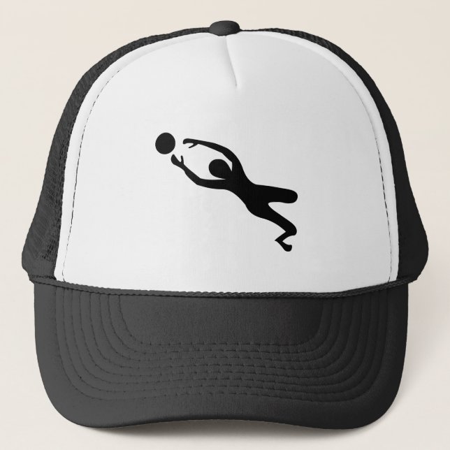 Goal Keeper - Black Trucker Hat (Front)
