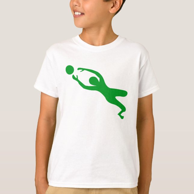 Goal Keeper - Grass Green T-Shirt (Front)