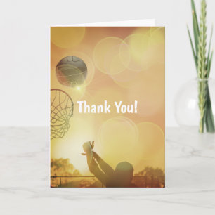 Goal Shooter Themed Netball Thank You Card