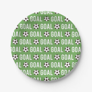 Goal Soccer Ball Birthday Party Supplies Plates