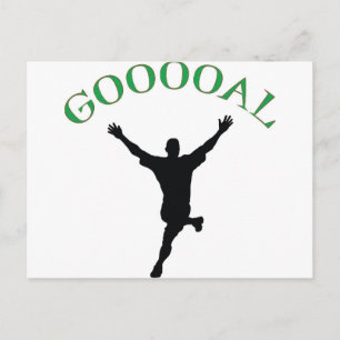 Goal - Soccer Design says "Gooooal" Postcard