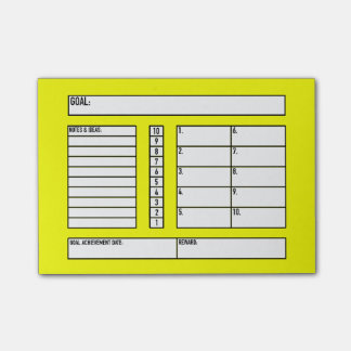 Goal Tracker Post-It Notes