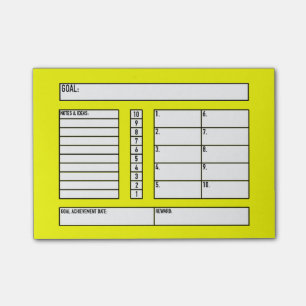 Goal Tracker Post-It Post-it Notes