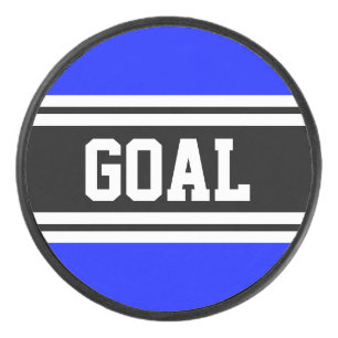 GOAL Vivid Royal Blue Black White Racing Stripes