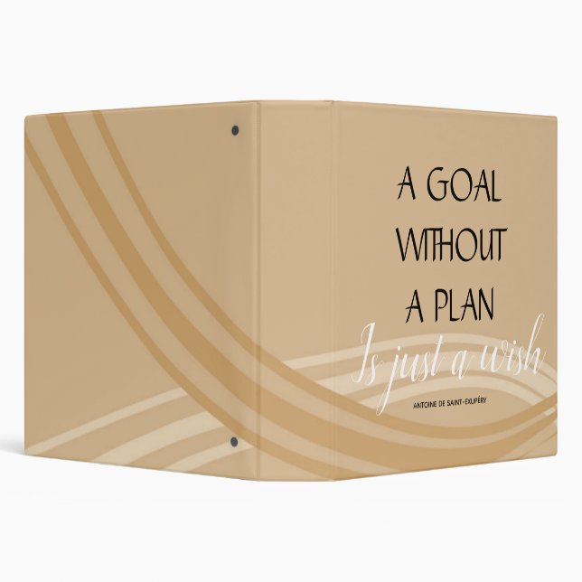 Goal Without a Plan Carmel Swish Binder (Background)