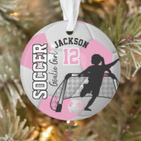 Goalie de football rose et blanc