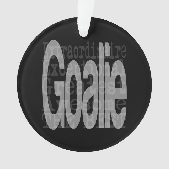 Goalie Extraordinaire Ornament (Front)