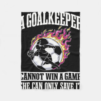 Goalie Goalkeeper Soccer Player Sport Keeper Goalt Fleece Blanket