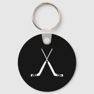 Goalie Hockey Sticks Hockey Team Practice Keychain