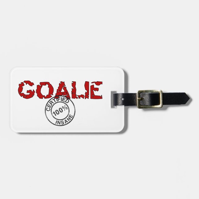 Goalie Luggage Tag (Front Horizontal)