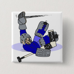 Goalie Save 2 Inch Square Button