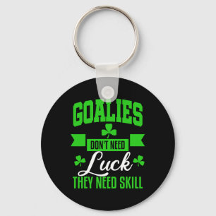 Goalie St Patricks Day Hockey Soccer Lacrosse Gift Keychain
