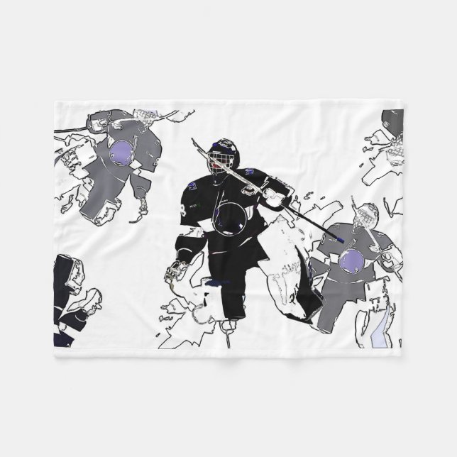 Goalies Rock ! Couverture polaire du joueur de hoc (Devant (Horizontal))