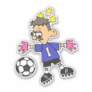Goalkeeper de soccer Autocollant Vinyl Coupé Perso