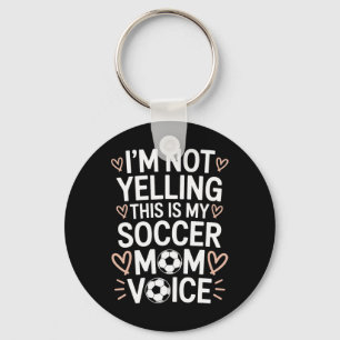 Goalkeeper Lover Mom, This Is My Soccer Mother Voi Keychain