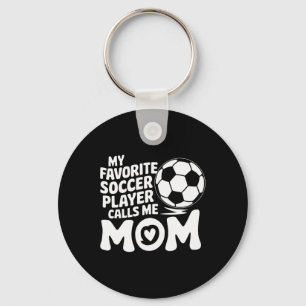 Goalkeeper Lover, My Favorite Soccer Player Calls Keychain