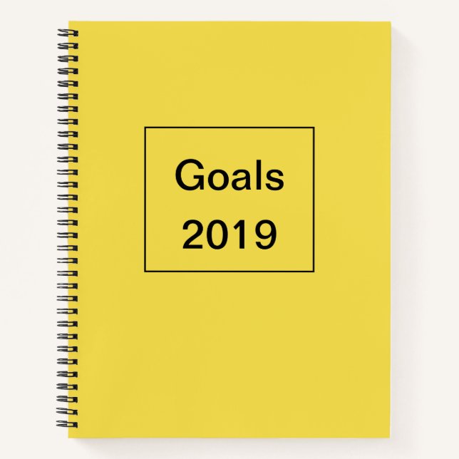 Goals 2019 - notebook (Front)