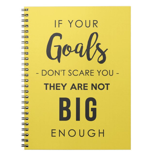 Goals Big Enough Notebook (Front)