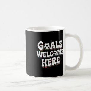 Goals Welcome Here Retro Soccer _2 Coffee Mug