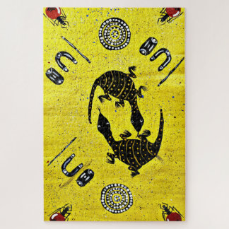 Goanna and Honey Ants Bushtucker Jigsaw Puzzle